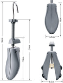 Eachway Pair of Professional 2-Way Premium Shoe Stretcher Tough Plastic Shoe Trees, Adjustable Length & Width Durable Shoe Shaper for Men and Women (Large) | grey — 3