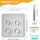 hobbyworker The Bead Boards Bracelet Sizer Measurement Tool 4 Round Grooves for Jewerly Bracelets Necklaces Making… — 4