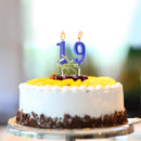 Beanlieve Blue Numeral Birthday Candles - Cake Numeric Candles Number 0 1 2 3 4 5 6 7 8 9, Used for Cake Decoration on Birthday Parties and Wedding Anniversary Celebrations(10 Pieces) — 4