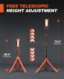 Saker Portable Camping Light with Stand 12000mAh 73.2" Work Light LD10 | 12000mAh Standard — 5