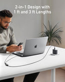 Anker 2-in-1 USB C to USB C Cable, 140W Max (1-Pack, 4 ft, Black) 6