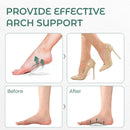 Arch Support Inserts Flat Feet - Welnove 8-Pair Gel Arch Support Insoles for Plantar Fasciitis, Foot Pain Fatigue Relief - Soft Heel Pads Adhesive Fit Most Shoes, Men Women, 0.47" Height | Clear — 3