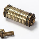 Unique Valentines Gift Cryptex Da Vinci Code Mini Cryptex Lock Puzzle Boxes with Hidden Compartments Heavy Real Metal Novelty Birthday Gifts Big Enough for Notes,Paper Money,Rings,Jewelry (Bronze) — 1