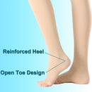 Medical Compression Pantyhose 20-30mmHg,Medical Hose Tights Women | X-Large | Open Toe Beige — 6
