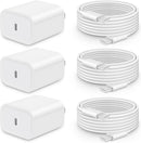 20W Fast Charger for iPhone 18/17/16/15 with 6FT Cable [3-Pack] photo 1