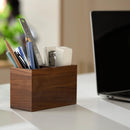 KORUA Walnut Pencil Holder (Double Slots) Wood Pen Holder for Desk — 6