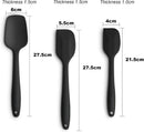 3-Piece Silicone Spatula Set, 600°F Heat Resistant, Black — 2