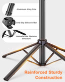 Yeaki 71” Auto Face Tracking Tripod for iPhone with Light,360° Rotating Phone Stand with Rechargeable Remote Control for TikTok Vlog Video Recording, Phone Tripod for Android Camera/GoPro/Ring Light photo 5