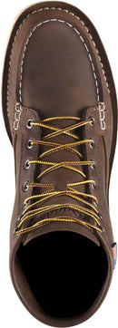 Danner 6" Bull Run Steel Toe Work Boots for Men - Brown Heel — 4