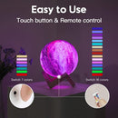 BRIGHTWORLD Moon Lamp Galaxy Lamp 5.9 inch 16 Colors LED 3D Moon Light, Remote & Touch Control Moon Night Light… — 3