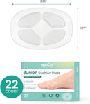 Welnove Hydrogel Bunion Pads - 22 Count Bunion Cushions for Protection Against Shoe Friction, Pressure & Blisters - Water-Resistant Heel Protectors Pads for Women & Men | Clear (22ct) — 7