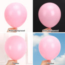 RUBFAC Pink Balloons 135pcs Light Pastel Pink Balloon Different Sizes 18 12 10 5 Inch for Garland Arch Birthday Party Baby Shower Gender Reveal Wedding Anniversary Easter Decoration — 4