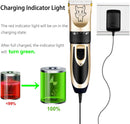 Highdas Dog Clippers for Grooming Low Noise, Cordless Electric Dog Grooming Kit Clippers Rechargeable, Quiet Dog Shaver, Pet Hair Trimmer Kit for Dogs & Cats (Gold) — 3