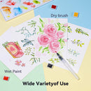 MeiLiang Watercolor Paint Set, 36 Vivid Colors in Pocket Box with Metal Ring and Watercolor Brush, Perfect for Students, Beginners and More | Solid Set 36 Color — 5