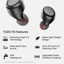 TOZO T6 Wireless Earbuds Bluetooth 5.3 Stereo Sound in Ear Headphones photo 2