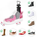 2 Pieces Shoe Stretcher Boot Stretcher, Adjustable Width and Length Shoe Expander Shoe Widener Stretcher Men Women | rose — 3