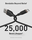Anker USB A to USB C Cord, Flow Cord, USB to USB C Cable (2Pack,6FT,Black) 4
