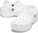 Crocs Women's Classic Platform Clog | White | 8 — 4