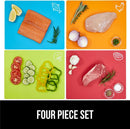 GORILLA GRIP BPA-Free Flexible Cutting Board, Set of 4, Multicolor — 3