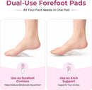 2-in-1 Gel Foot Cushions – Soft Metatarsal Pads & High Arch Support Inserts 3