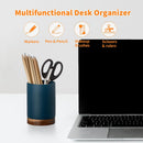 Ceramic Pen Holder for Desk, Pencil Cup, (Royal Blue, Set / 1) — 4