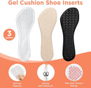 3/4 High Heel Cushion Inserts for Women, 2 Pairs Self-Adhesive Gel Shoe Inserts, Invisible Sandal Insoles for Relieving Foot Pain and Fatigue (Transparent, Small : Women's 5-8) — 2