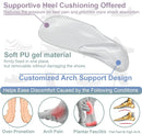 Dr.Foot Arch Support Shoe Inserts for Plantar Fasciitis Relief, Self-Adhesive Arch Pads Heel Cushion for Flats, Heel Pain, Gel Arch Insoles for Men and Women 2 Pairs (Small, Transparent) — 5
