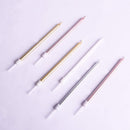 PHD CAKE Gold, Silver, Rose Gold, White, Long Birthday Candles in Holders, Cake Candles, Birthday Parties, Wedding Decorations, Party Candles, Celebrations | Gold, White, Silver, Rose Gold | 24-Count — 4