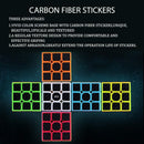 Speed Cube 3x3-Smooth Carbon Fiber Sticker Magic Cube 3x3x3 Puzzles Toys — 4