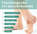 Heel Lift Inserts for Women Shoes - Welnove Adjustable Orthopedic Shoe Lifts for Uneven Legs - Gel Heel Inserts for Leg Length Discrepancy Heel Pain Heel Spur - Heel Wedge Pads (Size S, 3 Layers) - Beige — 3