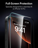 ESR 3 Pack for iPhone 16 Pro Screen Protector, FlawlessFit Tray photo 5
