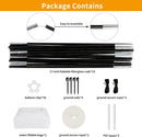 RUBFAC Balloon Arch Kit, 8ft Tall & 9ft Wide Adjustable Balloon Arch Frame Stand with 2 PVC Bases,2 Water Fillable Bags, 50pcs Balloon Clips for Wedding Party Baby Shower Supplies Christmas Decoration — 2