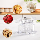 Garlic Twister Kitchen Tool – Manual Garlic Crusher & Ginger Grinder, Nut Chopper, Chili Pepper Mincer, Clear… — 7