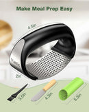Vantic Garlic Press Rocker - Stainless Steel Garlic Crusher, Mincer and Chopper with Peeler & Scraper, Easy Kitchen… — 6