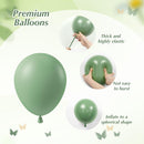 60pcs 12inch Sage Green Balloons with Sand White Gold Confetti Balloons | Green Sand White — 6