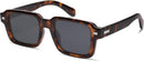 SOJOS Big Trendy Square Polarized Sunglasses Womens Mens, Retro Large Chunky Oversized Rectangle Shades SJ2345 | Brown Tortoise/Grey — 1