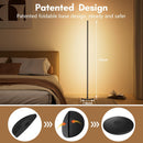 Bright LED RGB+IC Corner Floor Lamp with App, Remote Control Obsidian Black — 6