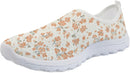 Daily Low Top Slip On Floral Print Sneaker Breath Mesh Insole Shock Absorb Thick Outsole Relax Leisure Shoe - Flora‑e — 6