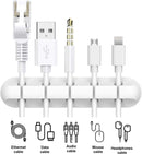 INCHOR Cord Organizer for Desk, White Cable Organizer Cable Clips 2 Pack photo 3