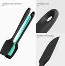 U-Taste Silicone Spatula Set with 600 Degrees Fahrenheit Heat Resistant (Black) — 6