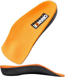 Orange 3/4 Orthotic Insoles D – Same Support as Orange Full Length Insoles for Plantar Fasciitis, Heel Pain & Arch Support Men's 9-10, Women's 10.5-11.5 — 1