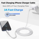 iPhone Charger [Apple MFi Certified] 2Pack 10FT Long Lightning Cable Fast Charging Nylon Braided USB Cable iPhone Charger Cord Compatible with iPhone 14 13 12 11 Pro Max XR XS X 8 7 6 Plus SE, iPad 3