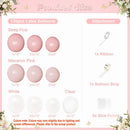 Light Pink Balloon Arch Kit, Baby Pink White Balloon Garland Kit — 4