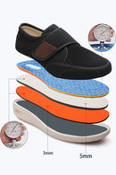 Men's Diabetic Shoes Large Size Plus Fertilizer Widening Shoes Adjustable Foot Swelling Shoes Non-Slip Double Insole Air Cushion Bottom Walking Shoes - Black — 3