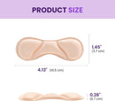 Heel Grips for Women Men Shoes - Kimihome 4 Pairs Heel Pads for Shoes That are Too Big, Heel Cushion Pads for Heel Slipping, Blisters, Friction, Non Slip Comfort Heel Inserts Filler Protectors (Beige) — 4