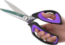 LIVINGO 10" Heavy Duty Multipurpose Shears for Shop & Garden (Black/Purple) | Purple & Black — 3