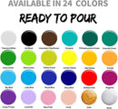 ABEIER Acrylic Pouring Paint Set, 24 x 2 oz, Pre-Mixed, Silicone Oil | classic colors — 2