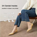 4 Count Pigskin Anti-Slip High Heel Inserts Women, Cushion Insoles for Dress Shoes, Adhesive Sandal Liners for Sweaty Feet Shock Absorb, Insoles for Flats Open Toe Shoes Invisible Barefoot Inserts, L — 5
