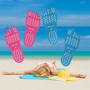 Beach Foot Pads Barefoot 6 Packs for Barefoot Lovers, Invisible Adhesive Stick on Feet Pad Soles for Beach, Swimming Pool, Spa, Hot Sand, Walking, Water Sport Party. (S-6Packs) 4