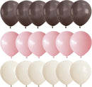 Pink Brown Balloons Coffee Brown Beige Balloon Bear Birthday Baby Shower | Pink Brown Beige | 35pcs — 8